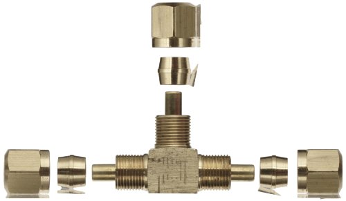 Image of EATON Weatherhead 1464X6 Air Brake Tubing Union Tee, 3 /8 inch Tube OD