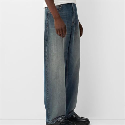 Baggy Jeans Men Vintage Wide Leg Distressed Hip Hop Denim Pants Loose Fit Y2k Skater Jean Trousers Streetwear4