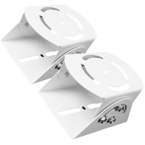 Soporte para cámara de seguridad Mobestech 2 piezas de acero blanco para exteriores