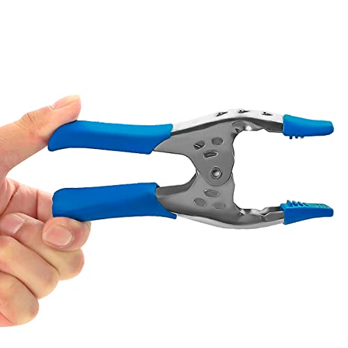 Lot Of 8-6" Inch Spring Clamp Large Super Heavy Duty Spring Metal Blue - 2.5 Inch Jaw Opening #TOP5