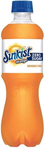 Sunkist Orange Zero (Diet) Soda 20 oz Bottles (Pack of 12, Total of 240 FL OZ)
