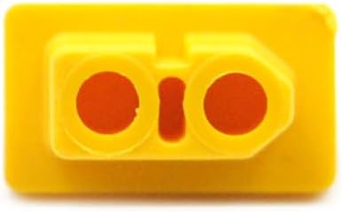 10pcs XT60 XT60H Male/Female Plug Dust Cap PVC Protective Cover Anti-Dirt Cap Protector Shell Yellow/Black for RC Aircraft Drone (10pcs Yellow Male)