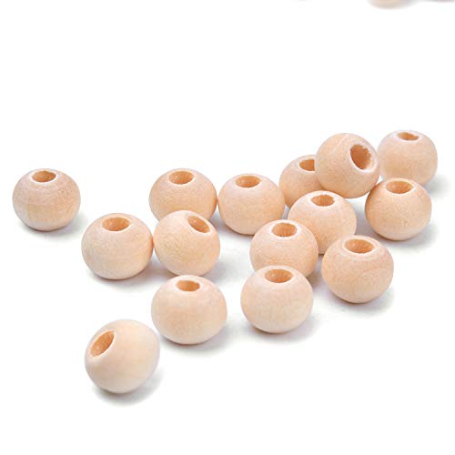Bronagrand 200Pcs 6Mm Natural Color Round Ball Wood Spacer Beads Jewelry Findings Charms #TOP3