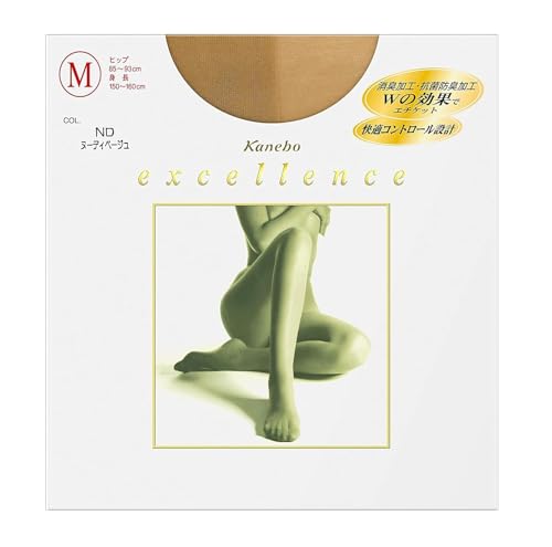 5点セット まとめ買い エクセレンスDCY (Mサイズ ヌーディベージュ) ストッキング 圧着タイプ カネボウ化粧品 ND