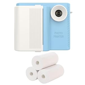 Lot de 3 rouleaux de papier thermique facile à utiliser pour appareil photo pour enfants, famille et amis