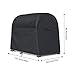 Pssopp Dumbbell Weight Rack Cover, Water 210D Oxford Cloth Material Sliver Coated Gym Rack Dust Cover with Drawstring for Indoor and Outdoor