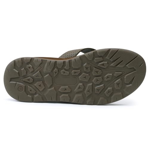 Image of MALIDA Mens Flip Flops Non-Slip Bathroom Shower Shoes Cushion foam Indoor and Outdoor Thong Sandals