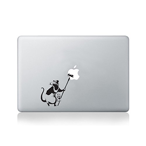 Banksy Rat Painter Decalque en Vinyle pour Macbook (Macbook 13 Pouces et Macbook 15 Pouces) / Portatif/Guitare