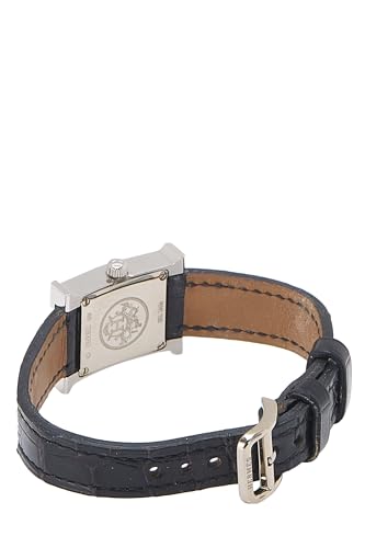 Pre-Loved Black & Stainless Steel H Hour PM, Silver2