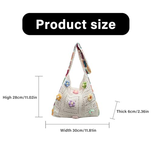 Crochet Shoulder Bag Beach Bags With Hollow Embroidery Detail And Adjustable Crossbody Strap for Women4