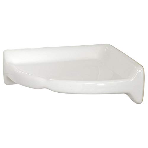 Daltile Ceramic Wall Mounted Shelf White Slip-Resistance Level Corner Shape Bath