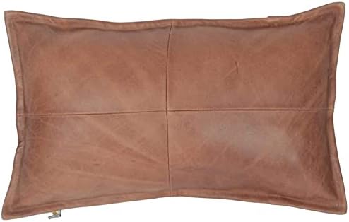 LL LEATHER LOVERS Funda de almohada 100% piel de cordero, funda de cojín para sofá, fundas decorativas para sala de estar y dormitorio, caja de