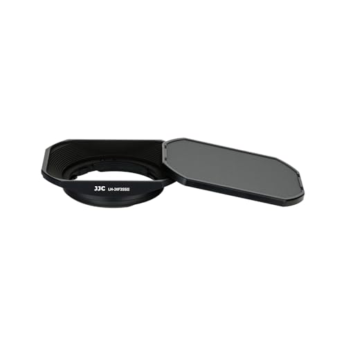 Image of JJC Metal Lens Hood Shade for Fuji XF 35mm F2 R WR, XF 23mm F2 R WR Lens | Bayonet, No Vignetting, Replaces Fujifilm LH-XF35-2 Lens Hood, with Protective Hood Cap, Not Affect to Use 43mm Lens Filter