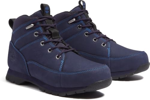 Timberland Unisex Kinder Euro Rock (Junior) Chukka/Mid, Dk Blu Nubuck, 8 UK