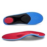 Orthotics Arch Support Metatarsalgia Insoles - Mortons Neuroma Inserts Relief Ball of Foot Pain - Orthopedic Insoles for Flat Feet - Shoe Inserts for Plantar Fasciitis (Red M)
