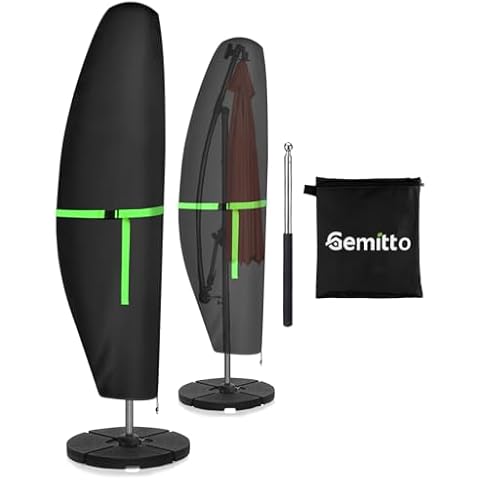 GEMITTO Waterproof Cantilever Parasol Cover Cover