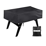 Foosball Table Cover, Waterproof Heavy Duty Oxford Rectangular Patio Coffee Chair Billiard Soccer Cover Indoor/Outdoor Black 63 x 45 x 19 inch