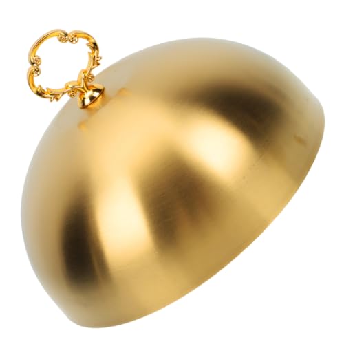 Cabilock Tapas Para Ollas y Sartenes Acero Inoxidable Antisalpicaduras Tapa Dorada Mantener Caliente