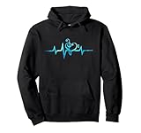 Music Clef Heart Heartbeat Treble Bass Key Choir Band Hoodie Pullover Hoodie