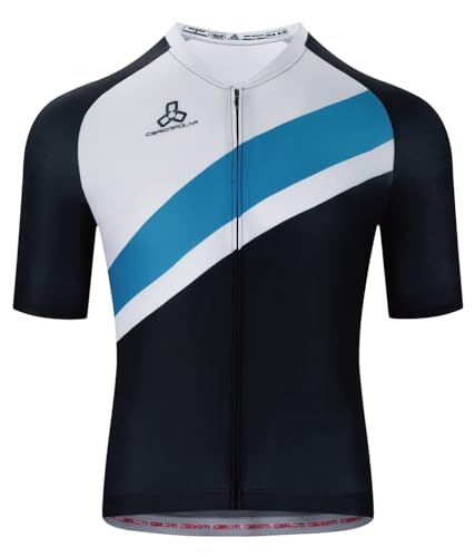 CEROTIPOLAR Training Fit Men Cycling Jersey Bike Shirts UPF50+,PRO Dry Fit Light Weight Fabric