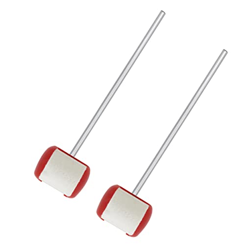 2 piezas mazo de fieltro para pedal bombo batería miniatura 1