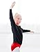 Daydance Black Kids Girl's Ballet Sweater Batwing Sleeve Dance Warm Up for Leotards
