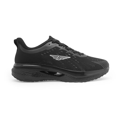 Image of Red Tape Women's Walking Shoes Black Black Mesh Round Toe Slipon