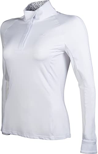 Polo HKM para mujer en algodón transpirable para equitación diaria 4