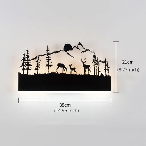 Aplique de pared LED ciervo para sustituir lámparas molestas en dormitorios oscuros 4