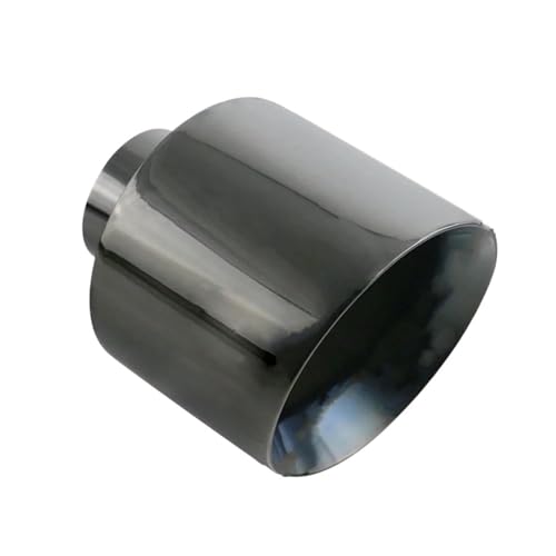 Embout d'échappement universel voiture 63mm inox avec sortie biseautée 114mm