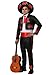 Fun Costumes Men's Mariachi Costume & Sombrero Hat, Spanish Music Costume for Cinco de Mayo, Halloween or Mexican Holidays - Black, Large