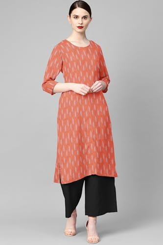 Image of Cotton Pochampally ikat unstitched blouse, Kurthi, long frock fabric material for women (1 meter, 2 meters & 3 meters)