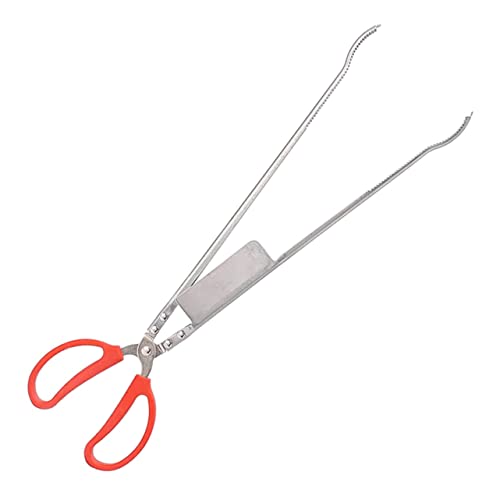 Garneck Pinza Per Granchi Multifunzione Antiscivolo in Acciaio Resistente, Pinza Lunga Professionale Per Pesce Anguille e Cattura Granchi, Strumento Portatile Per Uso Domestico Ed Esterni