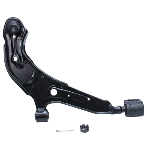 Image of Detroit Axle - 8pc Front End Suspension Kit for 1998 1999 2000 2001 Nissan Altima, 2 Lower Control Arms with Ball Joint 4 Outer Inner Tie Rods 2 Boots Replacement