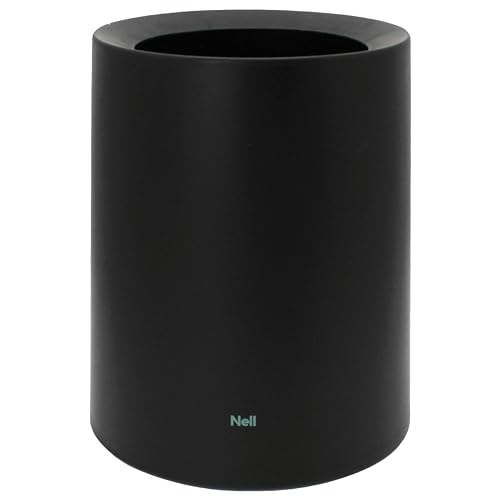 12L Cestino per la spazzatura Nero Opaco – Versatile Cestino per la Carta per Bagno & Cestino WC, Cestino per la Carta Nero per Ufficio, Secchio per Cosmetici Nero, Plastica di Alta Qualità, Design