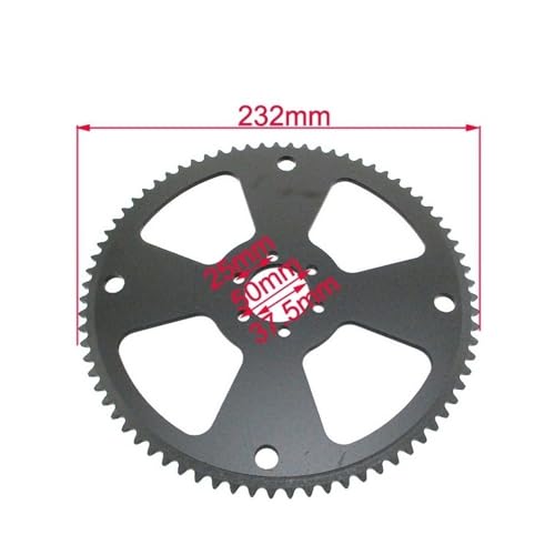 Pignon arrière 75 dents pour réparer la chaîne 35 de mini moto