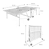 Alice's Garden - Table de ping Pong Outdoor Bleue - Table Pliable avec 2 Raquettes et 3 balles. pour Utilisation extérieure. Sport Tennis de Table