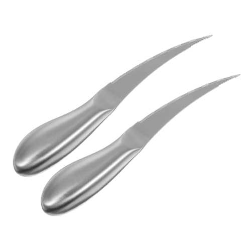 SHOWERORO 2pezzi Strumenti Acciaio Inossidabile per La Pulizia dei Gamberi Utensili Multifunzionali per Sgusciare e Rimuovere La Linea dei Gamberi Design Ergonomico Facile da Usare e