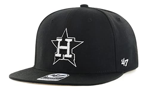 Gorra ajustable negra y blanca unisex 47 Houston Astros miniatura 1