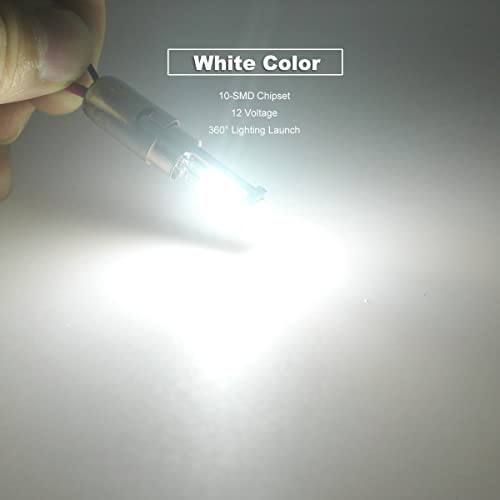 Bombillas LED T10 blancas para auto pack de 10 miniatura 5