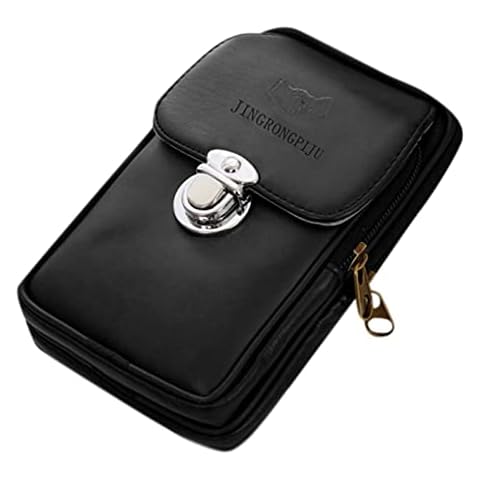 Innerternet Bum Bag Water-Repellent Belt Bag for Men and Women Black - Toni - Hip Bag Shoulder Bag Hiking Waist Bag for Mobile Phone Black Running Belt Shoulder Bag, black, One Size Cover