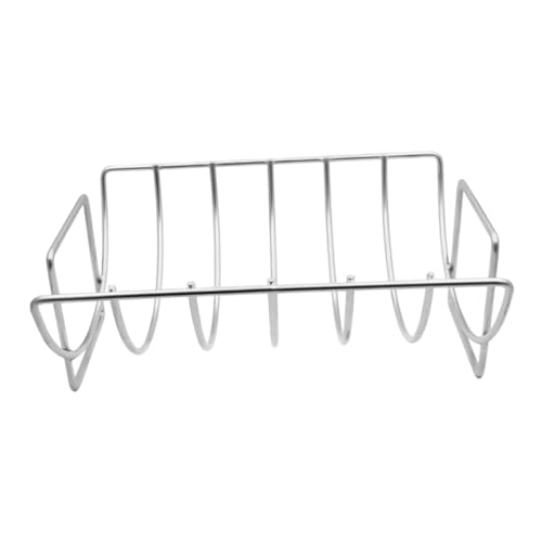 Kisangel Grille De Barbecue Robuste en Acier Inoxydable pour Côtes De Bœuf Grilles Métalliques pour Grillades Ensemble D'outils De Barbecue pour en Plein Air