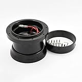 Flashpower 9 Bolt Steering Wheel Hub Adapter Boss Kit Black Compatible with Ford Mustang Thunderbird 1964-69, MERCURY 1965-1969