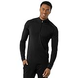 SmartWool Men's Merino 150 Baselayer 1/4 Zip (Black) Large