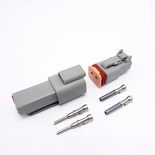 Conector impermeable para coche con 2 pines serie DT y calibre AWG 2