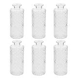 Déclaration de design nordique : cet ensemble de vases nordiques met en valeur des lignes élégantes et raffinées, sublimant votre intérieur d'un style rustique intemporel et d'un charme contemporain. mini vase à fleurs transparent, vase en verre transparent