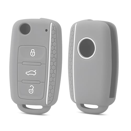 Capa Para Chave Automotiva Carro, Vw Up Jetta Fox Gol Voyage (Cinza)