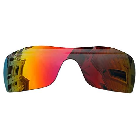 Sunglass Lenses Replacement Polarized for Oakley Batwolf Sunglasses (Red Mirror Coatings) Cover
