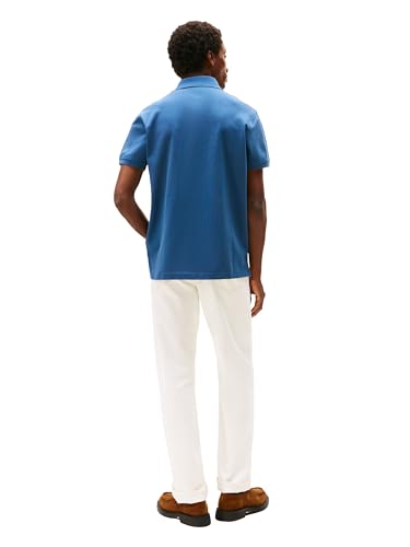 Image of Tommy Hilfiger Men's Short Sleeve Polo Shirts in Classic Fit with Stretch and Organic Pique Cotton