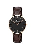 Daniel Wellington Men's Classic Black York Watch, Rose Gold, 40mm